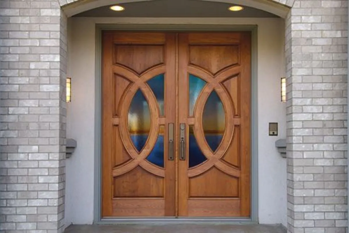 modern design wooden door